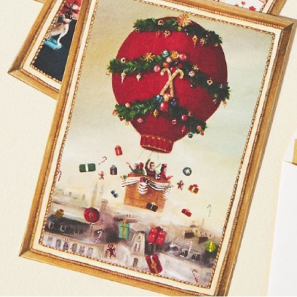 Anthropologie Holiday‎ Notecards - Festive Red and Green Set